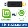 Linux USB Twin Pack (Linux Mint vs LMDE)